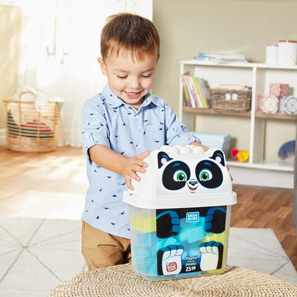 Mega blocks Placful Panda Preschool Building Blocks with Storage Tub
