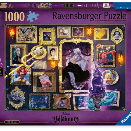 Disney Villainous: Ursula and Figurine 1000 Piece 