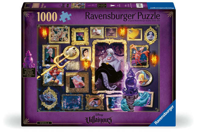 Disney Villainous: Ursula and Figurine 1000 Piece 
