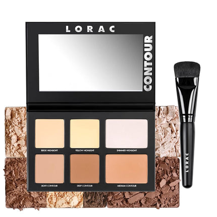 LORAC Pro Contour Palette Plus Contour Brush, 230ml