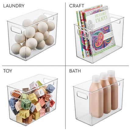 InterDesign Kitchen Pantry and Cabinet Storage and Organization Bin, 10-Inch by 5-Inch by 8-Inch, Clear