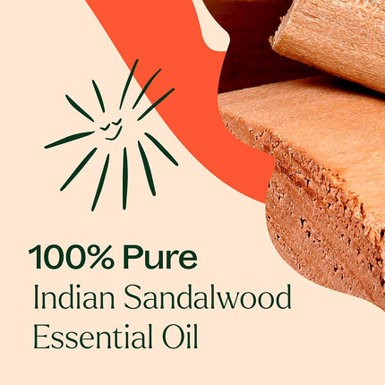 Plant Therapy Sandalwood Indian Essential Oil 2.5 mL (1/12 oz) 100% Pure, Undiluted, Therapeutic Grade