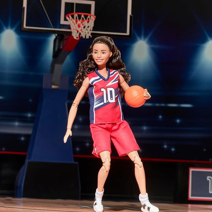 Barbie Signature Doll, Sue Bird with No. 10 Uniform Clothes & Basketball Accessory