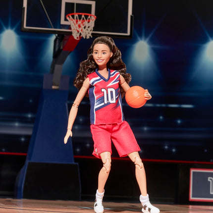 Barbie Signature Doll, Sue Bird with No. 10 Uniform Clothes & Basketball Accessory