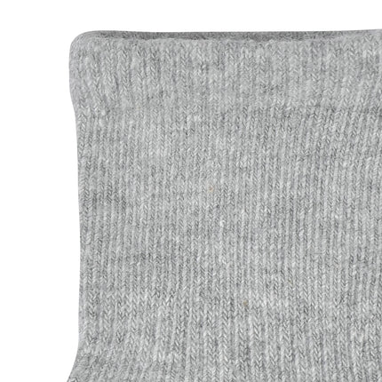 Gerber Baby 8-Pack Wiggle-Proof Jersey Crew Socks, Gray Heather, 6-12 Months