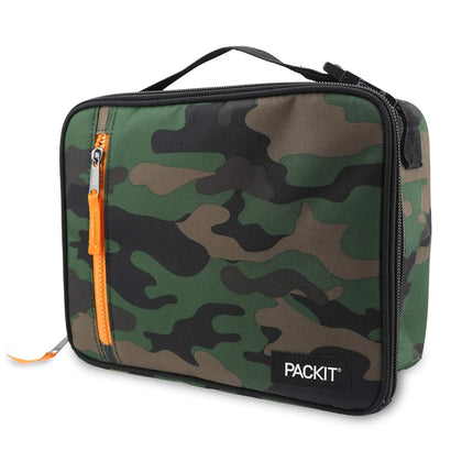 PackIt Freezable Classic Lunch Box, Camo, Built wi