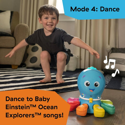 Jouet d'éveil à ramper et poursuivre Baby Einstein Ocean Explorers Go Opus Go avec musique, lumières et contenu éducatif pour les 3 mois à 5 ans
