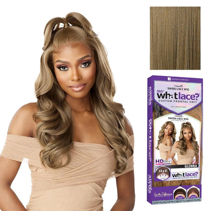 Sensationnel What Lace 13x6 Perruques - Perruque synthétique GLENNA Cloud 9 avec racine des cheveux pré-épilée, dentelle HD - Whatlace GLENNA (LIGHTASHBROWN)
