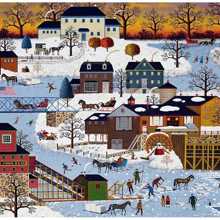 Buffalo Games - Charles Wysocki - Cider Brook Farms - Large Piece Jigsaw Puzzle for Adults - Challenging Puzzle Perfect for Game Nights - Finished Size is 21.25 x 15.00