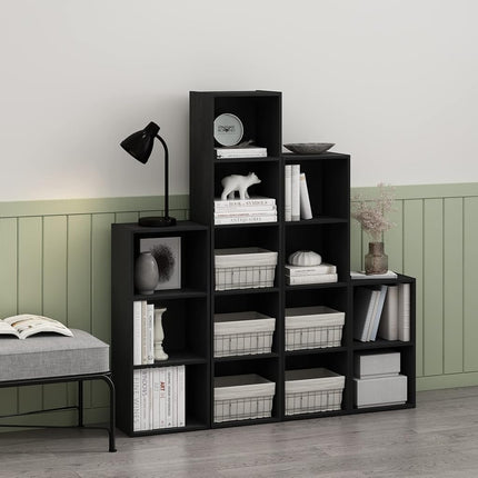 Furinno PASIR 5-Tier Open Shelves Bookcase, Blackwood