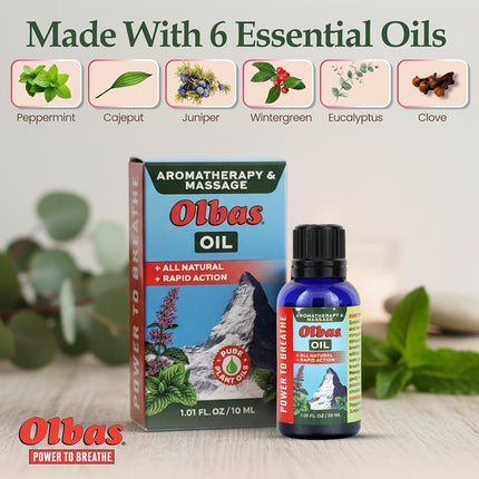 Olbas - Aromatherapy & Massage Oil - 1.01 fl. oz.