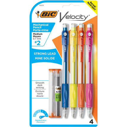 BIC Velocity Mechanical Pencil, Refillable, Medium