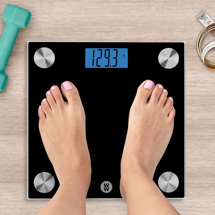 Weight Watchers Scales by Conair Scale for Body Weight, Digital Bathroom Scale in Black