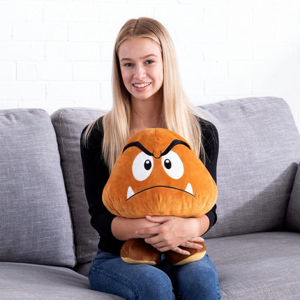 Club Mocchi Mocchi Mega Goomba Plush Kid's Toy, Brown