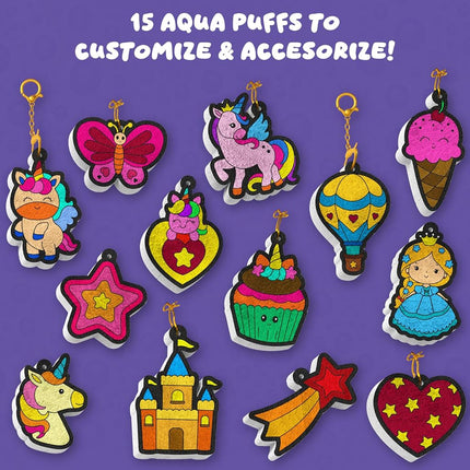 Skillmatics Aqua Puffs – Princesses & Unicorns, Mess-Free 3D Art Kit