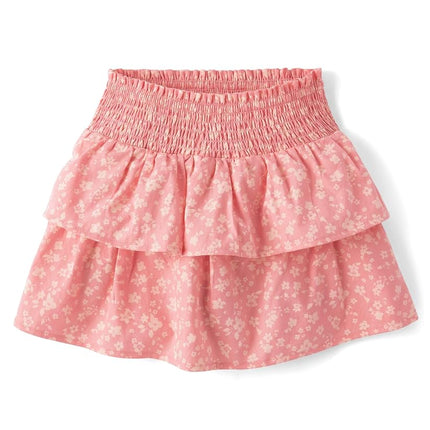 Gymboree - Faldas con volantes para niñas y bebés, rosa floral, 10