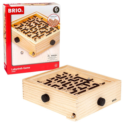 BRIO Wooden Labyrinth Board Game for Children Age 6 Years and Up - Kids Gifts, Multicoloured