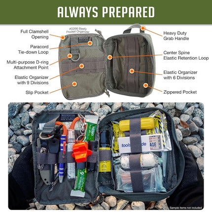 Maxpedition Gear Beefy Pocket Organizer, Foliage Green