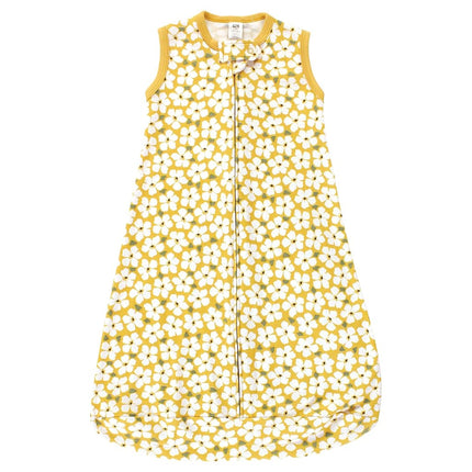 Gigoteuse longue à manches Hudson Baby BabyCotton, couverture, sac de couchage, imprimé fleuri vert sauge sans manches, 18-24 mois