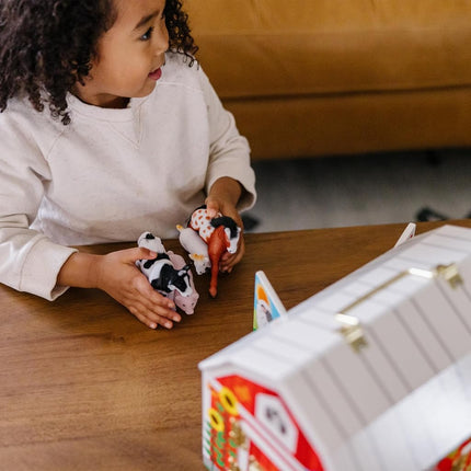 Melissa & Doug Latches Wooden Activity Barn | Farm Toys for Kids, Set with Animal Figures | Age 3+