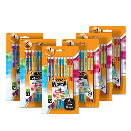 BIC Xtra-Smooth Mechanical Pencils With Erasers, M