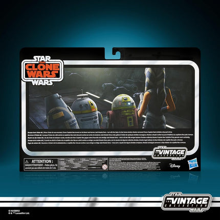 Star Wars The Vintage Collection L'Évasion de l'Ordre 66, The Clone Wars, Pack de 4 Figurines de Collection Ahsoka Tano & Droïdes de 9,5 cm (Exclusivité Amazon)