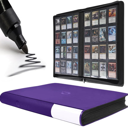 Premium Card Binder 16 Pocket - Fits 1600 Cards，4X