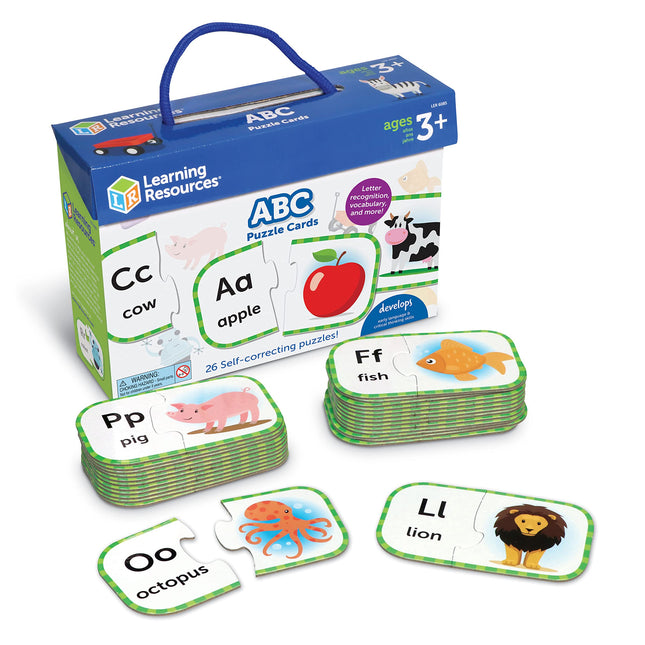 Learning Resources ABC Puzzle Cards, Preschool Rea