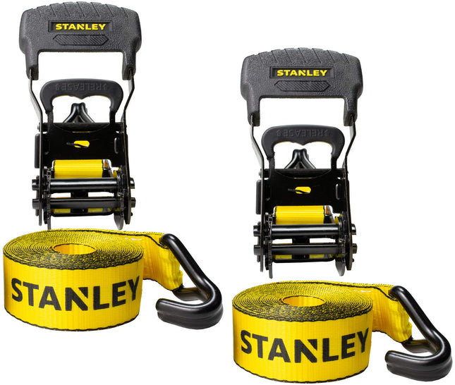 STANLEY S1007 Black/Yellow 1.5" x 16' Ratchet Tie 