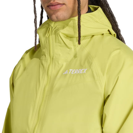 adidas Men's Terrex Multi 2 Layer RAIN.RDY Jacket, preloved lime, 3XL