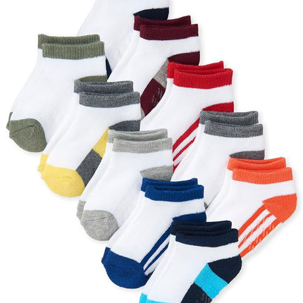 The Children's Place Baby Boys' 10 Pack Ankle Socks, Multi CLR, 12-24MONTH, Multi Clr, 12-24 Months