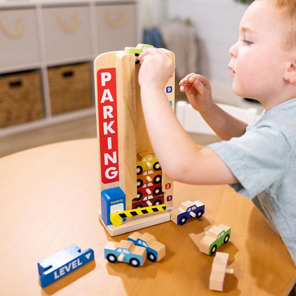 Melissa & Doug Stack & Count Parking Garage