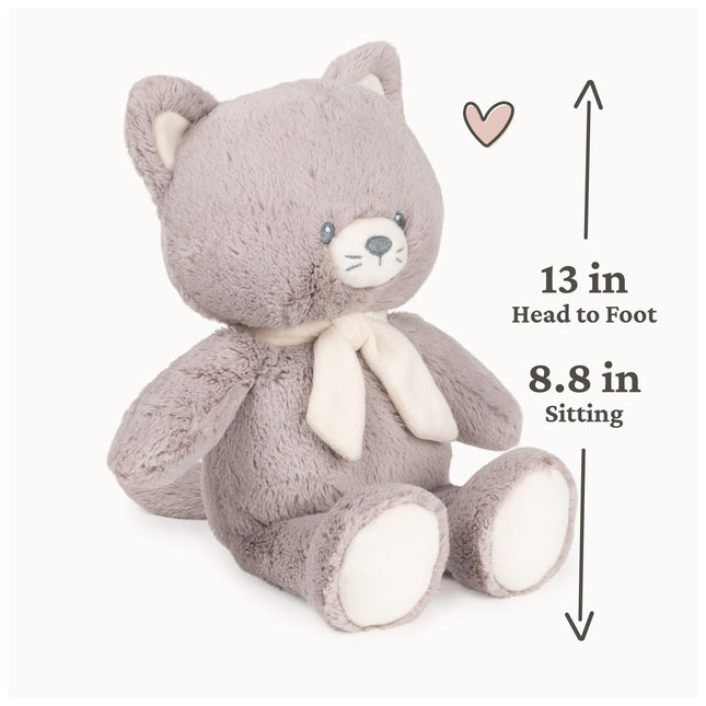 GUND Baby Sustainably Soft 13-Inch Kitten Plush Toy with Scarf; Ages 0+