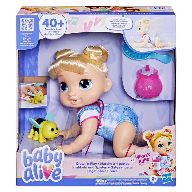 Baby Alive Crawl 'n Play Harper Hugs Electronic Cr