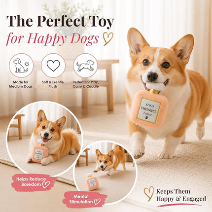 Collection Runway Pup de Dog Diggin Designs | Jouets en peluche uniques pour chiens qui couinent, parodie de marques – Accessoires de mode
