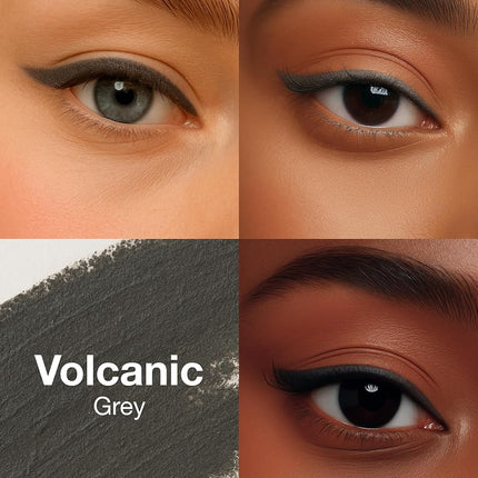 Mineral Fusion Eye Pencil, Grey Eyeliner with Soothing Chamomile, Meadowfoam & Vitamin E, Velvety Smooth, Hypoallergenic Eye Makeup to Line & Define, Long-Lasting Eyeliner Pencil, Volcanic, 0.04 Oz