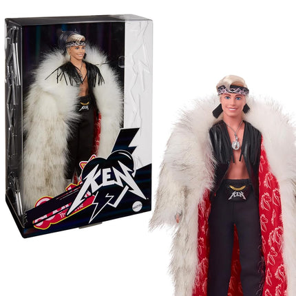 Barbie THE MOVIE, Ken Doll wearing Faux Fur Coat a