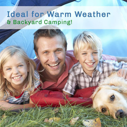 Wakeman Outdoors Kids Sleeping Bag-Lightweight, Carrying Bag with Compression Straps-for Camping, Backpacking, and Sleepovers (Neon Green/Black)