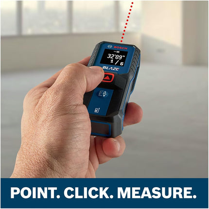 BOSCH GLM100-23 100ft Laser Measure with Backlit Display,