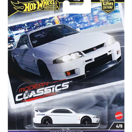 Hot Wheels Premium Nissan Skyline R-33, Car Culture Circuit Legends Vehicles for Kids 3 Years Old & Up and Adult fans and Collectors, Premium Collection of Car Culture 1:64 Scale Vehicles, HRV99