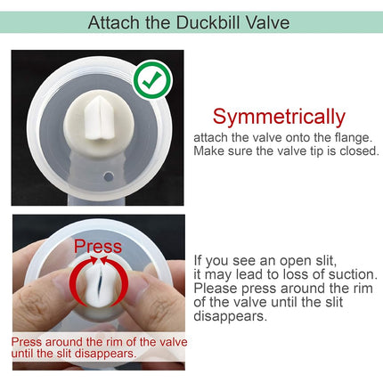Maymom Breastmilk Storage Bag Adapters Compatible with Spectra S1, S2 Pumps ; 2 Duckbill Valves Included