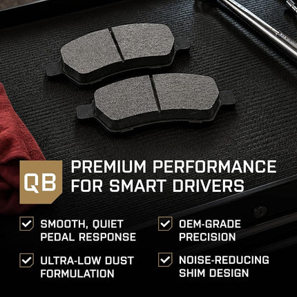 QUALITY-BUILT Premium Rear Brake Pads for 03-04 Chevrolet, BP1157 Ceramic