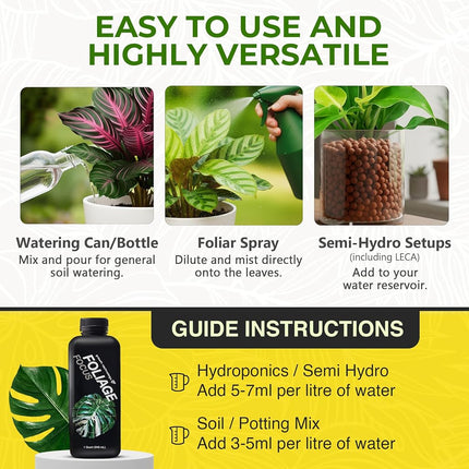 Growth Technology 1L Concentrated Liquid Foliage Focus for Non Flowering Plants