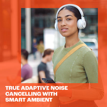 Auriculares inalámbricos de diadema JBL Live 670NC con cancelación de ruido adaptativa con Smart Ambient, hasta 65 horas de batería con carga rápida, ligeros, cómodos y plegables (negro)