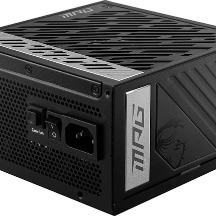 MSI MPG A1000G Gaming Power Supply - 80 Plus Gold Certified 1000W - 0% RPM Mode - Fully Modular - 100% Japanese 105 degree C Capacitors - Compact Size - ATX PSU