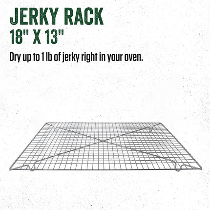 LEM Products Rejilla para Carne Seca de 18" x 13", Compatible con Bandeja para Carne Seca, Acero Inoxidable