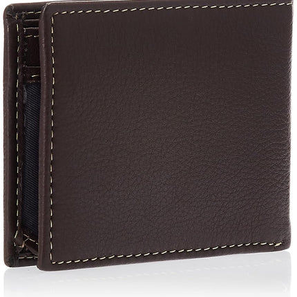 Timberland Men's Wellington RFID Leather Bifold Wallet Trifold Wallet Hybrid, Brown, One Size
