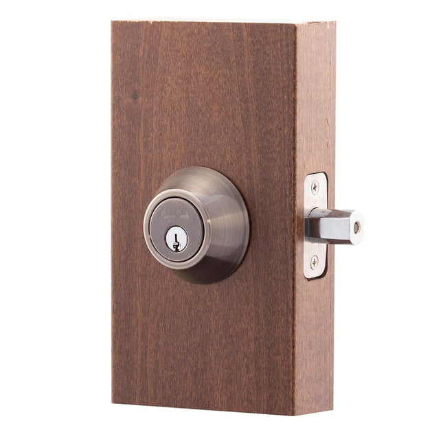 Copper Creek DB2410AN Single Cylinder Deadbolt, 1 Count (Pack of 1), Antique Nickel