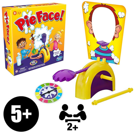 Hasbro Gaming Pie Face Game Whipped Cream Family Game Kids Ages 5 and Up