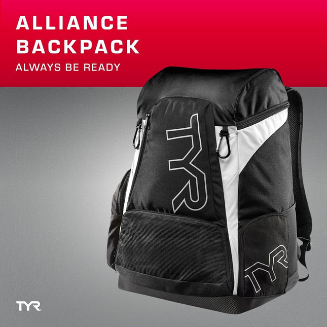 TYR Unisex Alliance Backpack - Purple/Black, 45 Litre